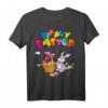Coole Happy Easter Eierkorb Hase Luftballons Lustiges Ostertag T-Shirt für die ganze Familie