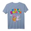 Coole Happy Easter Eierkorb Hase Luftballons Lustiges Ostertag T-Shirt für die ganze Familie