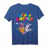 Coole Happy Easter Eierkorb Hase Luftballons Lustiges Ostertag T-Shirt für die ganze Familie