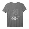Das Leben Beginnt Nach Dem Kaffee Eulenmotiv T-Shirt – Originelles Geschenk für Familie, Freunde & Kaffee-Liebhaber zu Weihnachten, Geburtstag, Muttertag & Vatertag