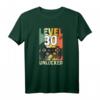 30. Geburtstag Geschenk für Mann - Zocker & Gamer T-Shirt mit Game Controller Design, Retro Look & Level 30 unlocked für Jugendliche & Erwachsene