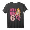 Ich Bin 6 T-Shirt für Mädchen - Meerjungfrau Geburtstag Geschenk für 6-Jährige Mädchen, Süßes Meerjungfrauen T-Shirt