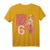 Ich Bin 6 T-Shirt für Mädchen - Meerjungfrau Geburtstag Geschenk für 6-Jährige Mädchen, Süßes Meerjungfrauen T-Shirt
