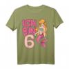 Ich Bin 6 T-Shirt für Mädchen - Meerjungfrau Geburtstag Geschenk für 6-Jährige Mädchen, Süßes Meerjungfrauen T-Shirt