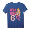Ich Bin 6 T-Shirt für Mädchen - Meerjungfrau Geburtstag Geschenk für 6-Jährige Mädchen, Süßes Meerjungfrauen T-Shirt