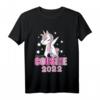 Ich werde Cousine 2022 T-Shirt – Süßes Einhorn Motiv zum Schwangerschaft verkünden für große Cousine