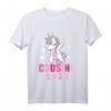 Ich werde Cousine 2022 T-Shirt – Süßes Einhorn Motiv zum Schwangerschaft verkünden für große Cousine