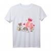 Kinder 4. Geburtstag Geschenk – Niedliches Schmetterling Regenbogen T-Shirt für Mädchen, perfekt für die Geburtstagsparty und als Geschenkidee für kleine Prinzessinnen