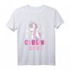 Ich werde Cousine 2023 T-Shirt - Süßes Einhorn Motiv für Schwangerschaftsverkündung & große Cousine Geschenk