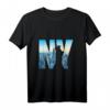 New York City Druck T-Shirt mit Freiheitsstatue & Skyline – Perfektes Geschenk für NYC-Liebhaber, Freunde & Familie