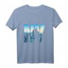 New York City Druck T-Shirt mit Freiheitsstatue & Skyline – Perfektes Geschenk für NYC-Liebhaber, Freunde & Familie