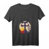 Damen Katze Mit Pommes-Tüte T-Shirt – Lustiges Comic Motiv für Katzen- und Pommes-Fans, Geschenkidee für Freunde & Familie