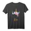 Lisa Einhorn Name Geschenk - Personalisierter Einhorn T-Shirt für Mädchen und Damen, perfekt für Geburtstagsfeiern & Einhorn-Partys