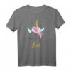Lisa Einhorn Name Geschenk - Personalisierter Einhorn T-Shirt für Mädchen und Damen, perfekt für Geburtstagsfeiern & Einhorn-Partys