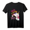 Kinder Große Cousine 2021 Einhorn Regenbogen T-Shirt – Süßes Geschenk zur Geburt, Baby-Party & Schwangerschaftsverkündung