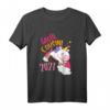 Kinder Große Cousine 2021 Einhorn Regenbogen T-Shirt – Süßes Geschenk zur Geburt, Baby-Party & Schwangerschaftsverkündung