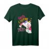 Kinder Große Cousine 2021 Einhorn Regenbogen T-Shirt – Süßes Geschenk zur Geburt, Baby-Party & Schwangerschaftsverkündung