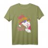 Kinder Große Cousine 2021 Einhorn Regenbogen T-Shirt – Süßes Geschenk zur Geburt, Baby-Party & Schwangerschaftsverkündung