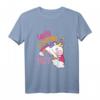 Kinder Große Cousine 2021 Einhorn Regenbogen T-Shirt – Süßes Geschenk zur Geburt, Baby-Party & Schwangerschaftsverkündung