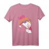Kinder Große Cousine 2021 Einhorn Regenbogen T-Shirt – Süßes Geschenk zur Geburt, Baby-Party & Schwangerschaftsverkündung