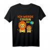 Kinder Ich Werde Cousin 2021 Löwe T-Shirt - Perfektes Geschenk zur Babyparty und Schwangerschaftsankündigung für baldigen Cousin