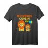 Kinder Ich Werde Cousin 2021 Löwe T-Shirt - Perfektes Geschenk zur Babyparty und Schwangerschaftsankündigung für baldigen Cousin