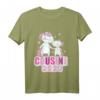 Kinder Cousine 2022 T-Shirt mit Einhorn-Motiv – Süßes Geschenk für die werdende Cousine