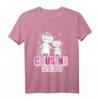 Kinder Cousine 2022 T-Shirt mit Einhorn-Motiv – Süßes Geschenk für die werdende Cousine