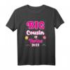 Big Cousin of Twins 2022 Schwangerschaft Ankündigung T-Shirt – Perfektes Geschenk für Babypartys & Geschlechtsoffenbarungen