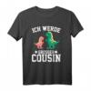 Dinosaurier Dino T Rex Ich werde großer Cousin 2021 T-Shirt – Lustiges Familiengeschenk für Weihnachten