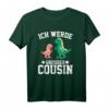 Dinosaurier Dino T Rex Ich werde großer Cousin 2021 T-Shirt – Lustiges Familiengeschenk für Weihnachten
