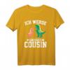 Dinosaurier Dino T Rex Ich werde großer Cousin 2021 T-Shirt – Lustiges Familiengeschenk für Weihnachten