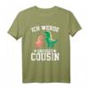 Dinosaurier Dino T Rex Ich werde großer Cousin 2021 T-Shirt – Lustiges Familiengeschenk für Weihnachten