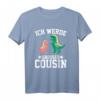 Dinosaurier Dino T Rex Ich werde großer Cousin 2021 T-Shirt – Lustiges Familiengeschenk für Weihnachten