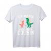 Dinosaurier Dino T Rex Ich werde großer Cousin 2021 T-Shirt – Lustiges Familiengeschenk für Weihnachten