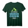 Ich werde großer Cousin 2021 T-Shirt – Originelles Dinosaurier Geschenk für den Familienzuwachs