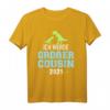Ich werde großer Cousin 2021 T-Shirt – Originelles Dinosaurier Geschenk für den Familienzuwachs