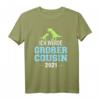 Ich werde großer Cousin 2021 T-Shirt – Originelles Dinosaurier Geschenk für den Familienzuwachs