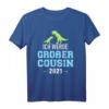 Ich werde großer Cousin 2021 T-Shirt – Originelles Dinosaurier Geschenk für den Familienzuwachs