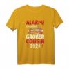 Kinder Alarm Ich werde Großer Cousin 2024 Feuerwehr T-Shirt – Perfektes Geschenk zur Geburt, Baby-Party & Schwangerschaftsverkündung
