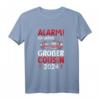 Kinder Alarm Ich werde Großer Cousin 2024 Feuerwehr T-Shirt – Perfektes Geschenk zur Geburt, Baby-Party & Schwangerschaftsverkündung