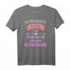Bin vielleicht klein aber ich bin bald eine große Cousine T-Shirt – Persönliches Familiengeschenk für kleine und zukünftige große Cousinen