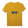 Damen Libelle Tattoomotiv Sommer Breathe Meditation Yoga T-Shirt mit V-Ausschnitt – Perfekt für Entspannung, Frühling & Sommer, Geschenkidee für Frauen