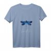 Damen Libelle Tattoomotiv Sommer Breathe Meditation Yoga T-Shirt mit V-Ausschnitt – Perfekt für Entspannung, Frühling & Sommer, Geschenkidee für Frauen