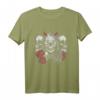 Teufelshorn Totenkopf Mädchen Rosen T-Shirt – Perfektes Gothic Geschenk für Halloween, Geburtstag & Vintage-Style