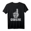 HapDeer T-Shirt für Cousine - Nummer 1 Cousine Geschenk mit Vintage Grafik für Familienfeste & Geburtstage