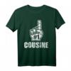 HapDeer T-Shirt für Cousine - Nummer 1 Cousine Geschenk mit Vintage Grafik für Familienfeste & Geburtstage