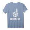 HapDeer T-Shirt für Cousine - Nummer 1 Cousine Geschenk mit Vintage Grafik für Familienfeste & Geburtstage