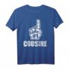 HapDeer T-Shirt für Cousine - Nummer 1 Cousine Geschenk mit Vintage Grafik für Familienfeste & Geburtstage