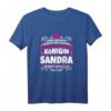 Sandra Name Lustiges Königin Shirt mit Krone – Personalisiertes Geschenk für Frauen, Mutter, Tante, Tochter, Schwester, Oma & mehr für Geburtstag, Weihnachten, Festival oder Party